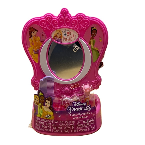 Disney Toys Disney Princess Vanity Mirror W Makeup New Belle Tiana